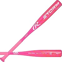 Rawlings Storm T-Ball Bat -12 Drop USA Baseball & Softball Alloy Bat for Young Sluggers