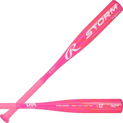Rawlings | Storm T-Ball Bat | Softbol y béisbol de Estados Unidos | Caída -12 | 1 pieza de aleación
