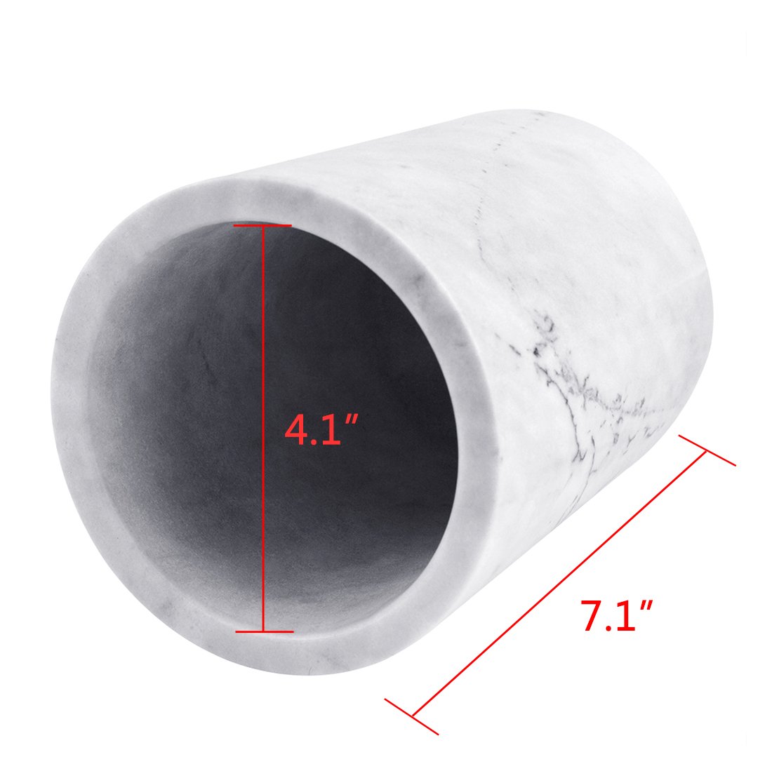 Linkidea Elegant Wine Cooler & Champagne Chiller, Ice Wine Holder, Luxury Natural Marble Multi-Functional Container for Wine, Beer, and Spirits (White) — Amazon image 3