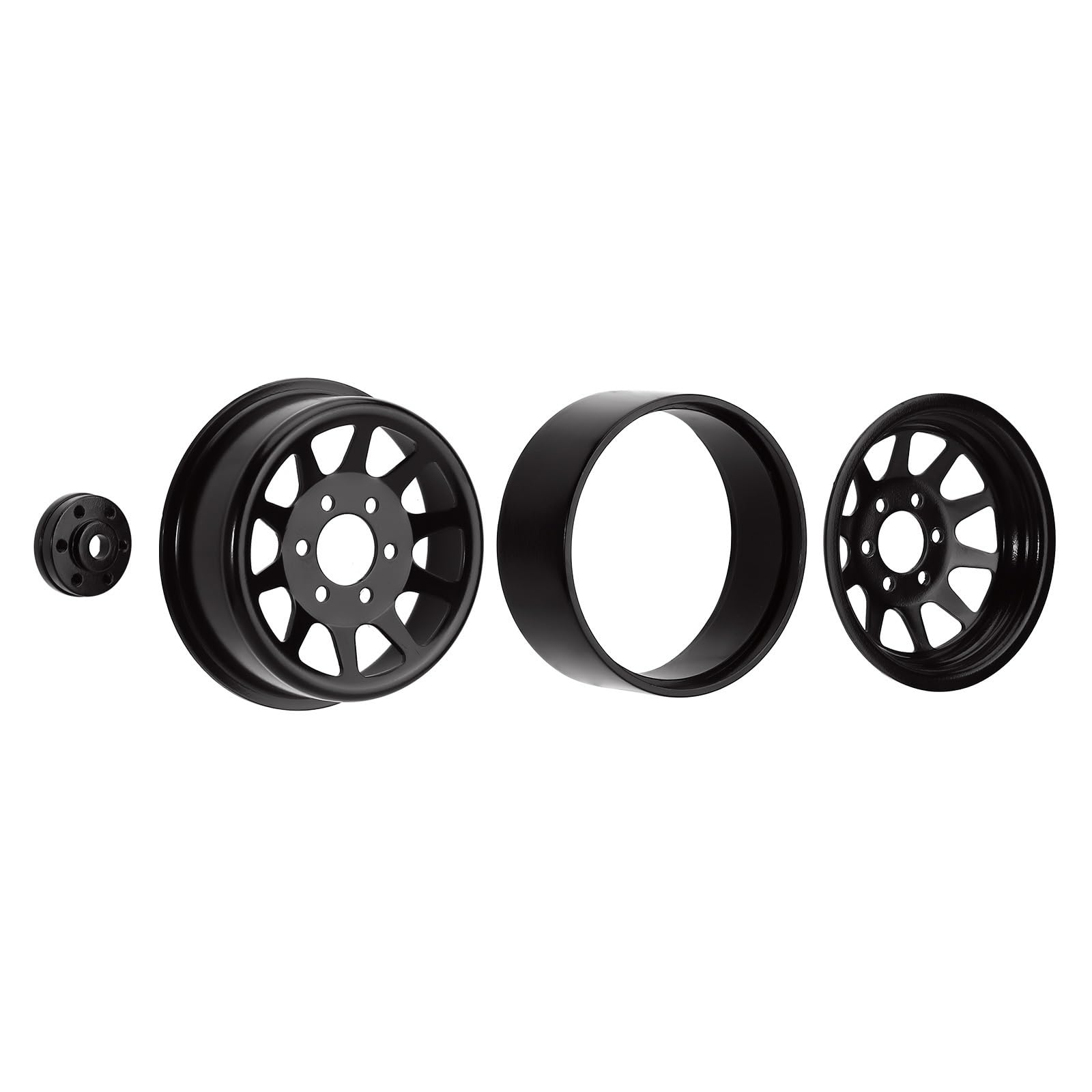 Piezas Accesorios RC para Axial para SCX10 para AXI03007 90046 para TRX4 para Redcat para GEN8 116 G/Unidad Llantas De Aleación De Metal 1,9 Beadlock para 1:10 RC Crawler