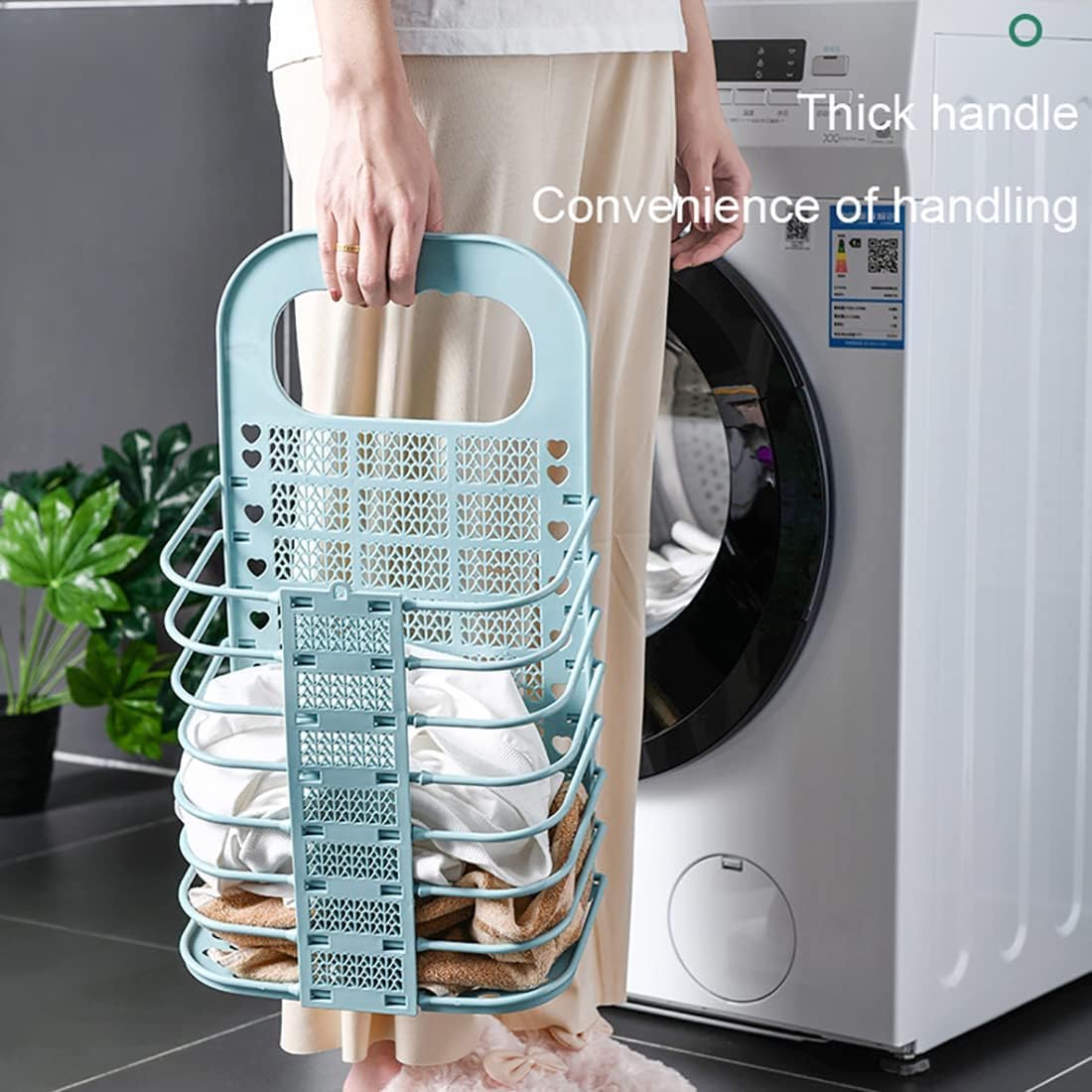 Étendoir À Linge Mural Pour Économiser De L'Espace - Rétractable Et Pliable (3 Volets) - Blanc