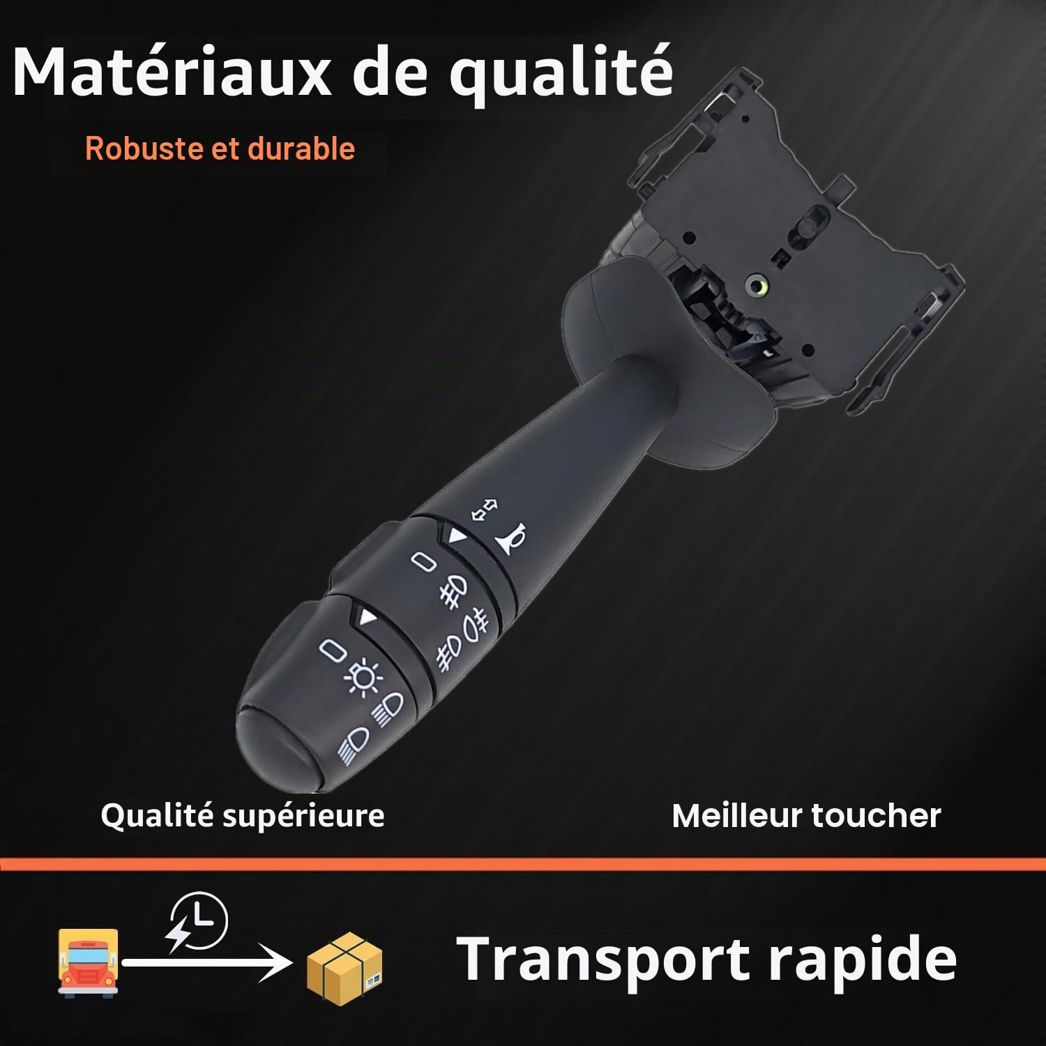 Commodo Clignotant voiture interrupteur phare tige de direction compatible avec Renault Twingo 2 2007-2024 7701063404 251588