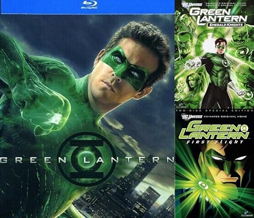 Green Lantern Ultimate Collection on Blu-ray & DVD: Green Lantern: the Movie (Starring Ryan Reynolds & Blake Lively) [Steelbook Blu-ray] / Emerald Knights (2-Disc) [DVD] / First Flight (2-Disc) [DVD]