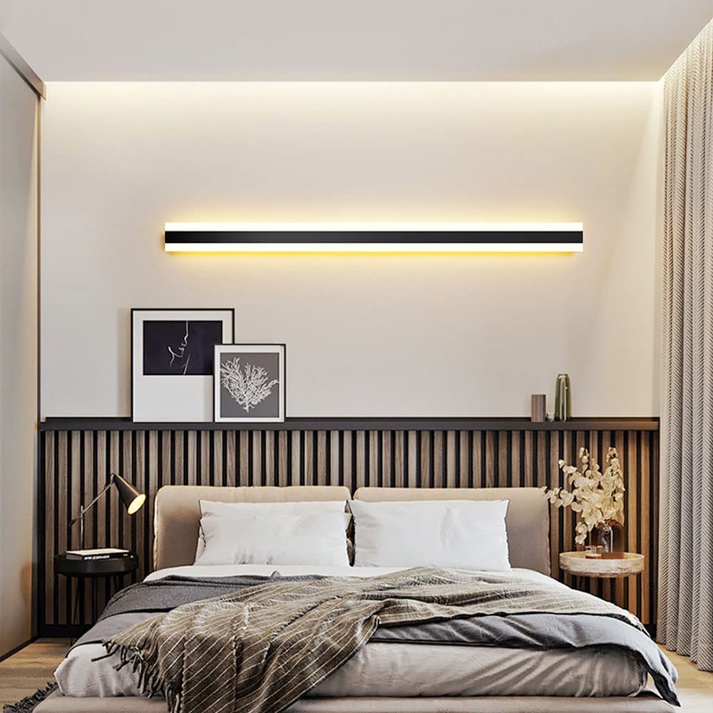 KOSILUM – Black Wall Light Headboard Reading Light – Lodvi – Warm