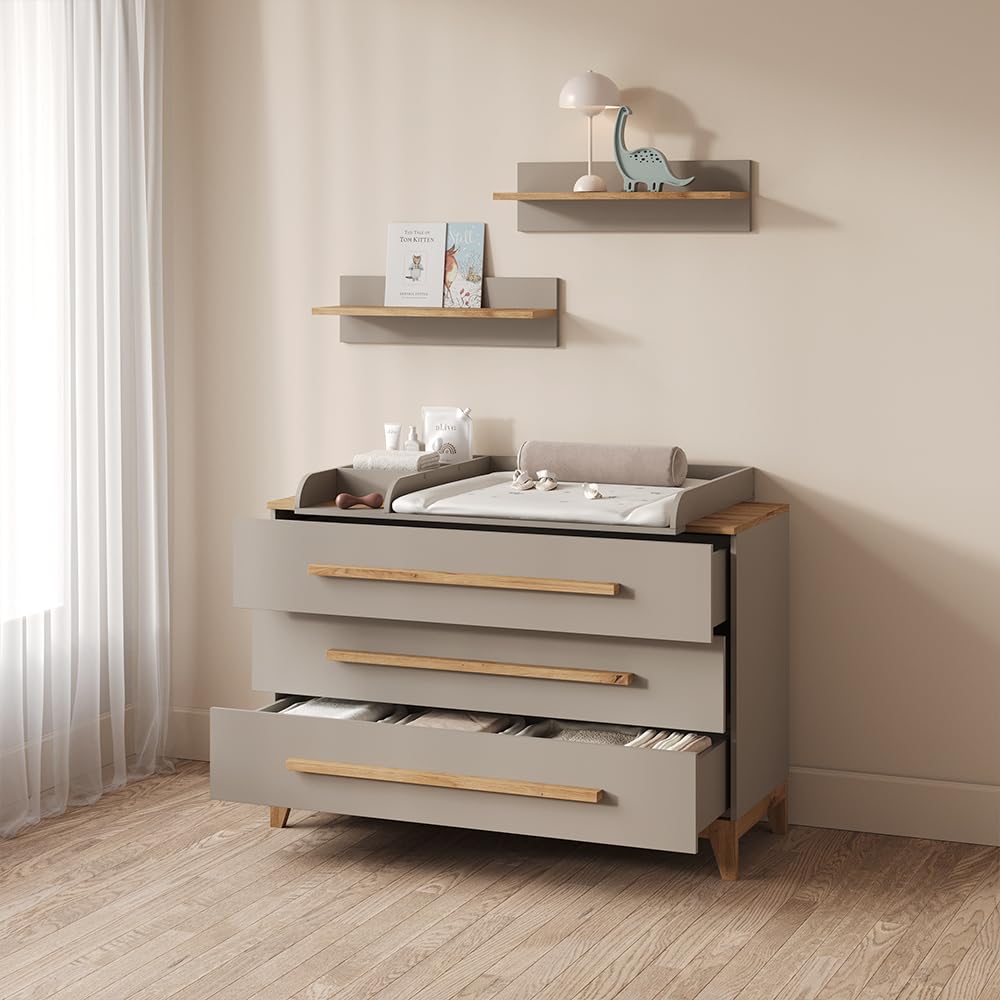 Livinity Fasciatoio Mailo, Cashmere/Artigianale, XL con 3 cassettiorganizzazione funzionale per piccoli spazi