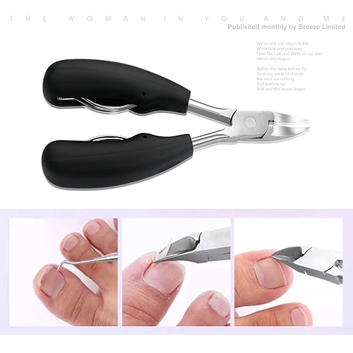 Miniatura 4 de Vtrem Podiatrist Tools - Juego de cortaúñas para dedos de los pies con lima y elevador de acero inoxidable quirúrgico, pedicura para podómetro de