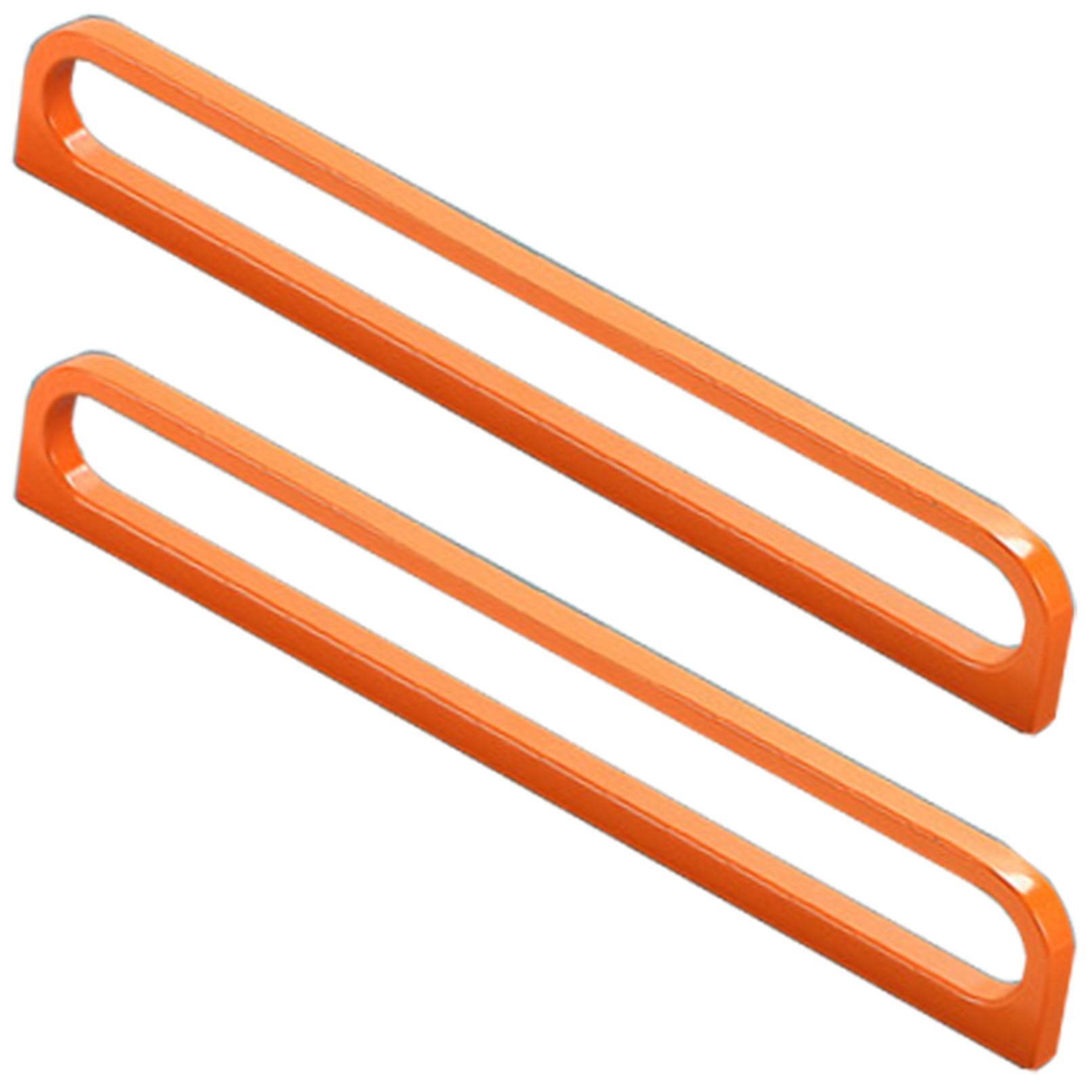 XIAODANHUA 2 Pcs Cupboard Handles Zinc Alloy Drawer Pulls Furniture Pull Handles Orange Wardrobe Door Handles for Kitchen Bathroom Dressing Table (Hole Distance 192mm)