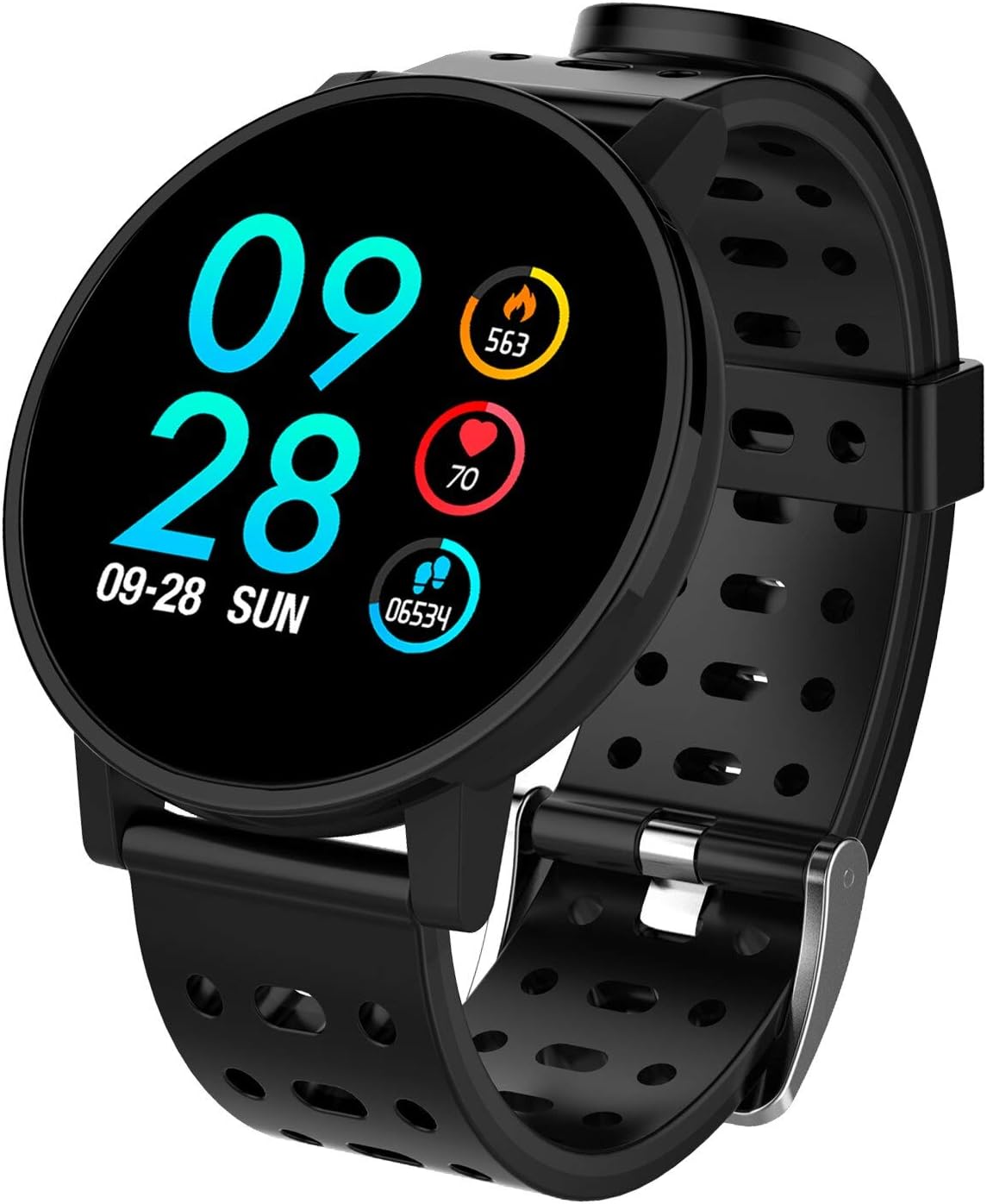 COULAX Fitness Watch, Waterproof Activity Tracker Watch with Heart Rate Monitor Sleep Monitor Steps Counter Calls SMS Notification Remote Camera Music for Kids Women Men for Android iPhone Smartphone
