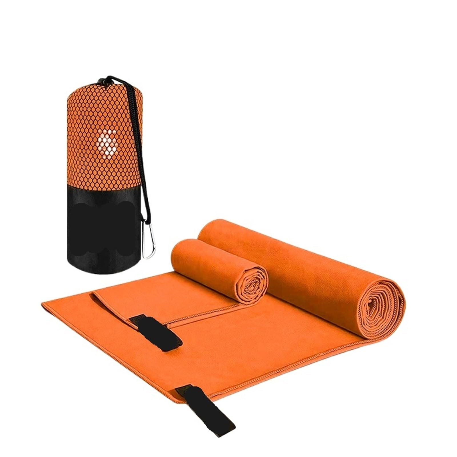 CHTKAGV Thickened Ultra-Soft Microfiber Towel, Portable Sports for Gym, Swimming, Yoga, and Beach(A-Orange,60X120CM)