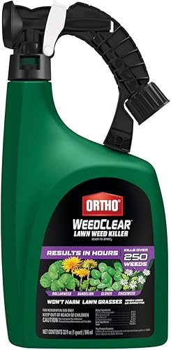 Ortho WeedClear - Asesino de malezas para césped listo para rociar 3 Mata diente de león y tréboles, también mata el algodoncillo y más, control de