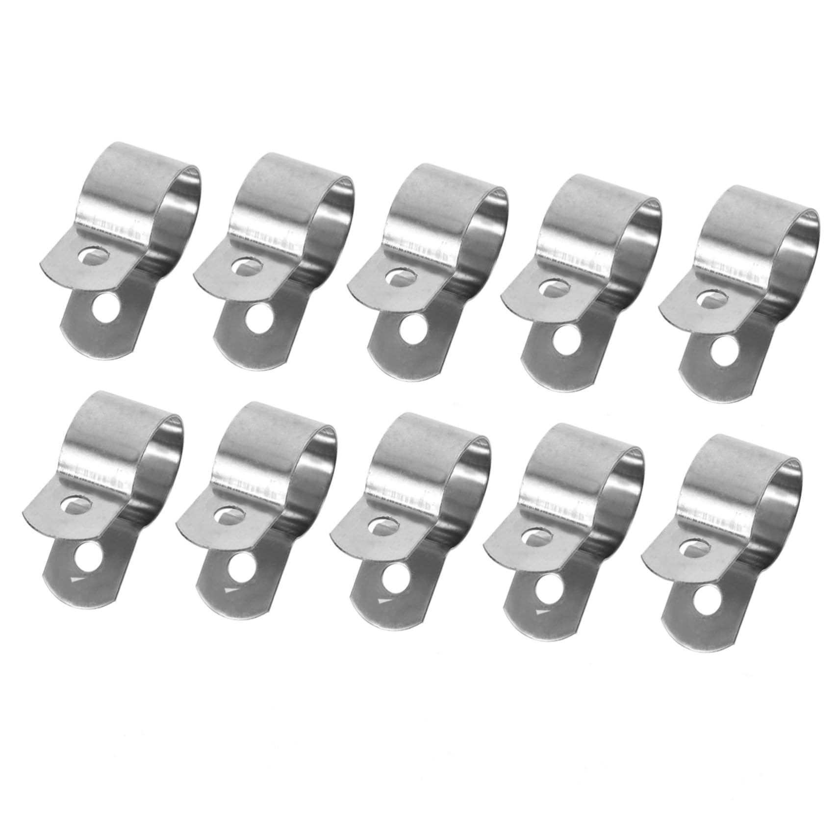 BESTonZON Sturdy Stainless Steel Drainage Pipe Clamps u Bracket Pipe for Hoses Wires and Cable Management