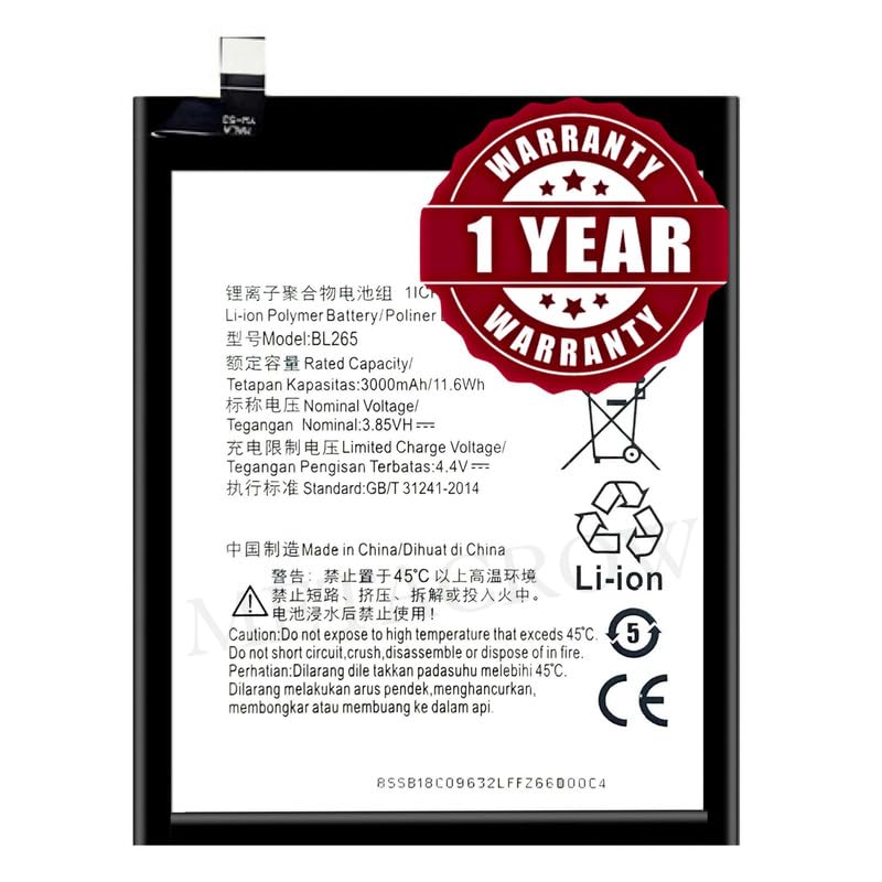 Image of Original BL265 Battery Compatible with Motorola Moto M (XT1662, XT1663) - (3000mAh) - 1 Year Warranty CD4