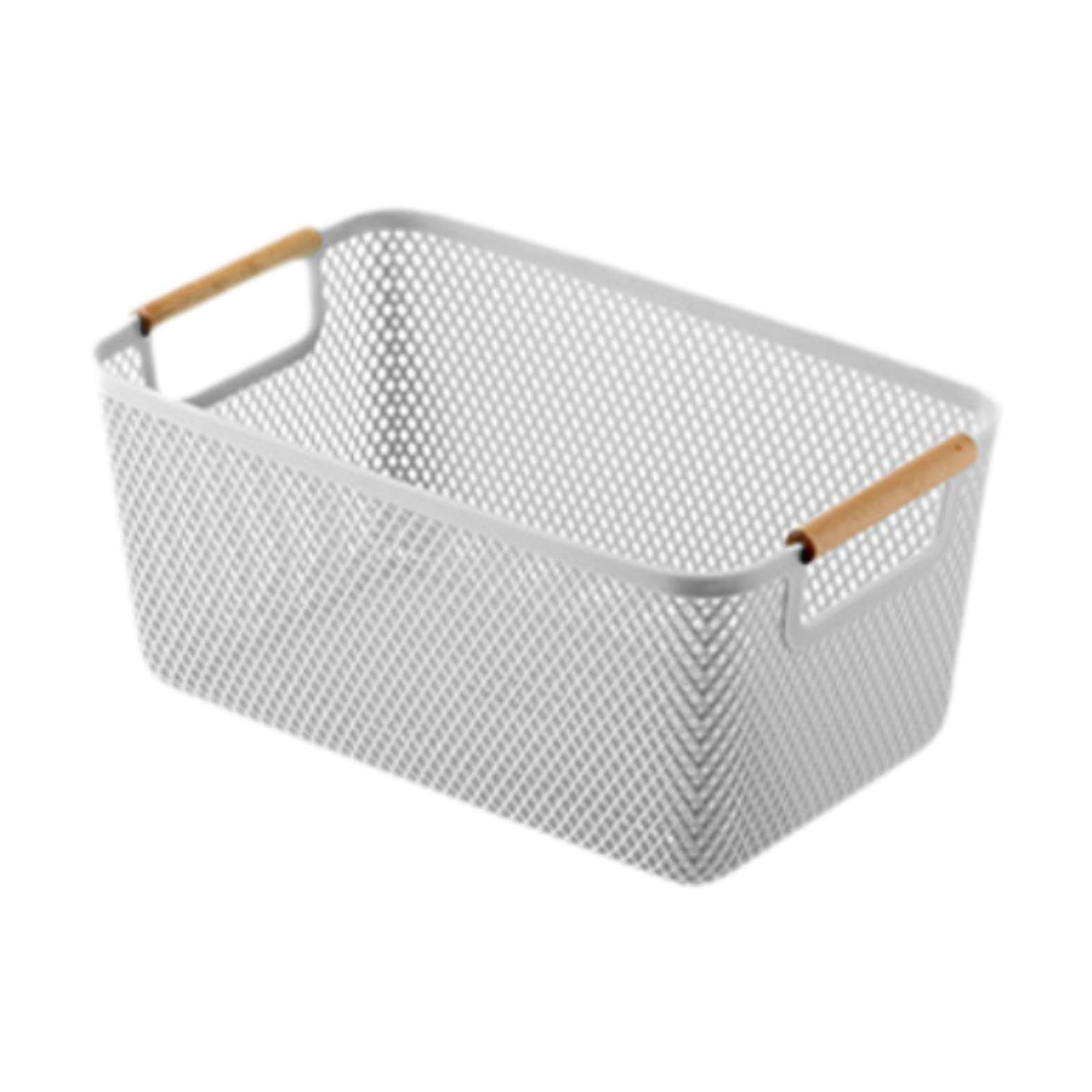 Cesta de almacenamiento para gabinete y cocina: organiza tus snacks en este cesto gris M