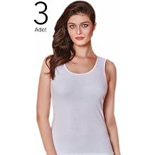 Berrak Kad n Beyaz Atlet, 3'l  Paket, 3XL Beden
