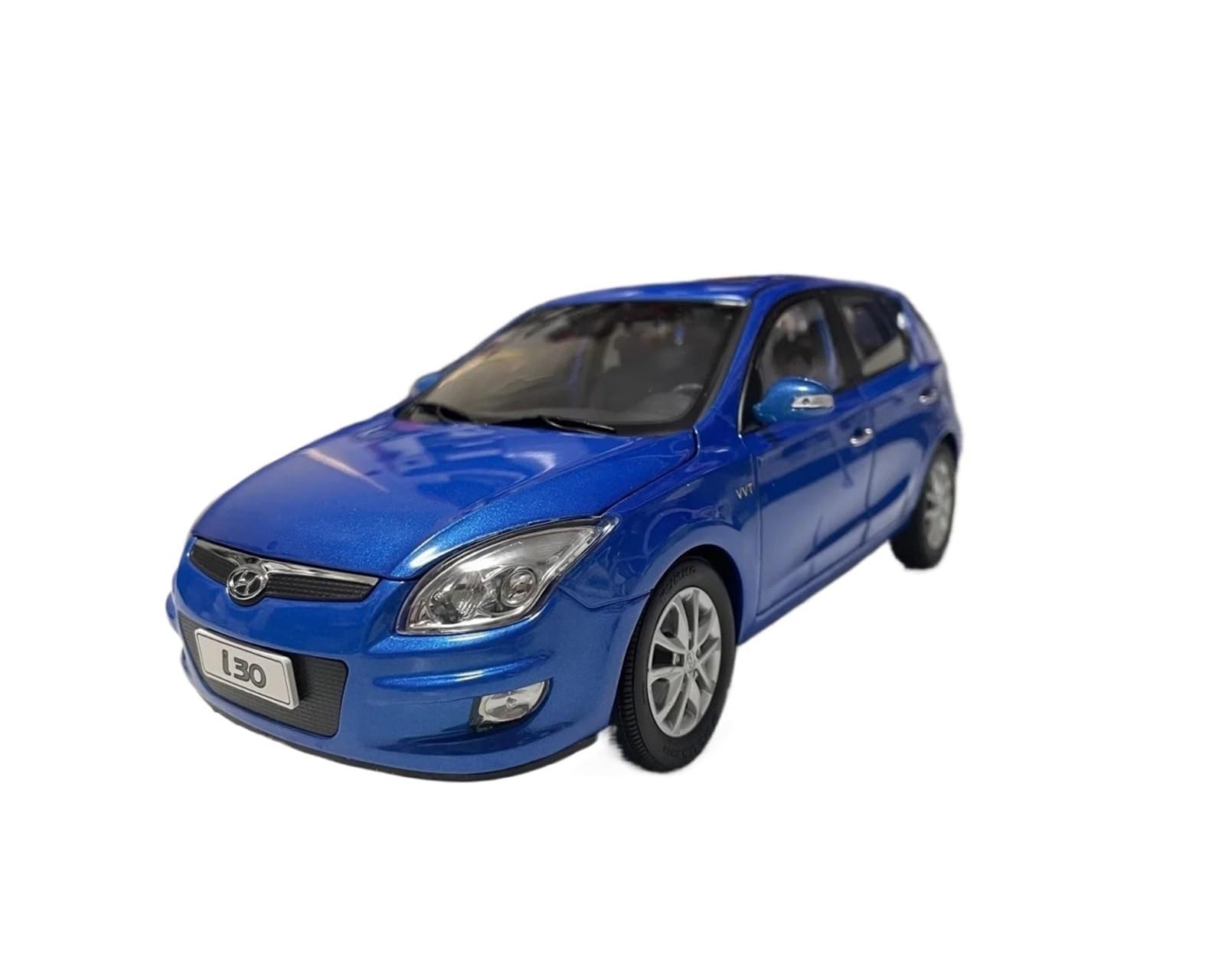 Metallo Scala Replica 1 18 Per Collezione Auto In Lega Blu Hyundai I30 2009 Di Pechino, Modello Statica Decorazione Souvenir Hobby Veicoli Giochi Set