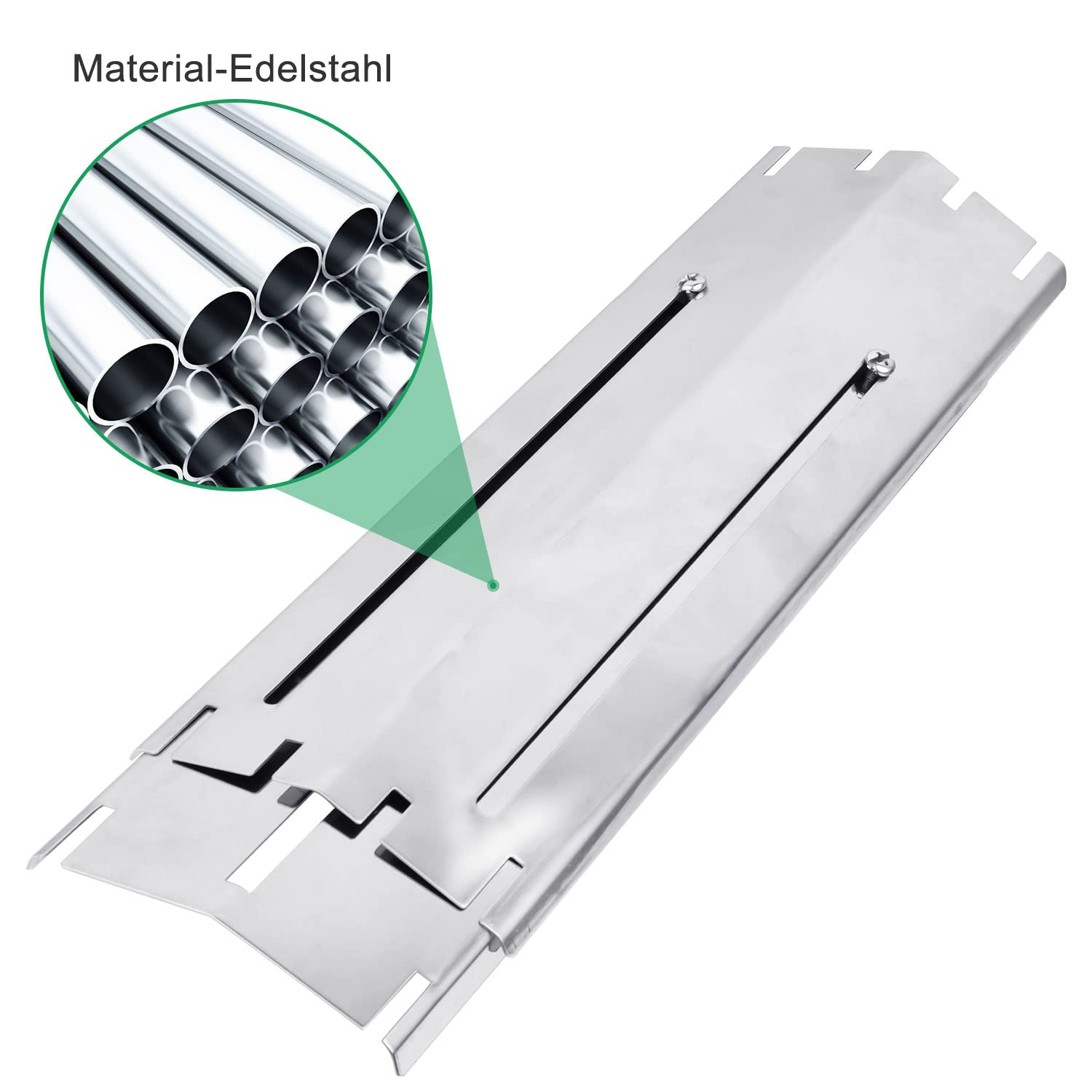 WELL GRILL Universal Cache Bruleur Barbecue gaz 29,8 à 53,3cm Pièces de Rechange pour Blooma, Landmann, Taino, Outback, Campingaz, Charbroil, Barbecook et Autres modèles de Grils, Plaque de diffuseur