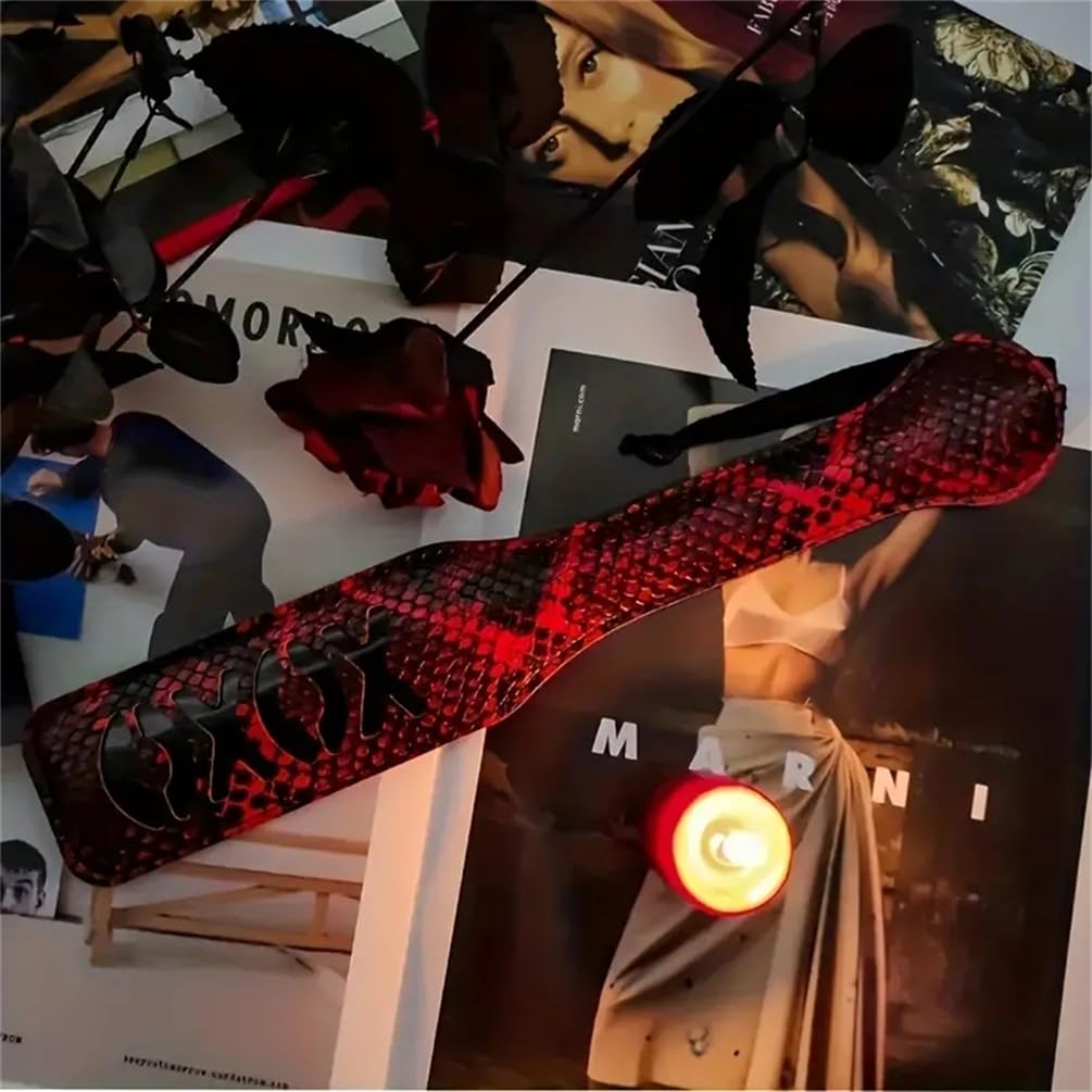 Pezzo di Racchetta in Pelle da Gioco per Coppia Maschile e Femminile, Accessori Ritmici, Frusta
