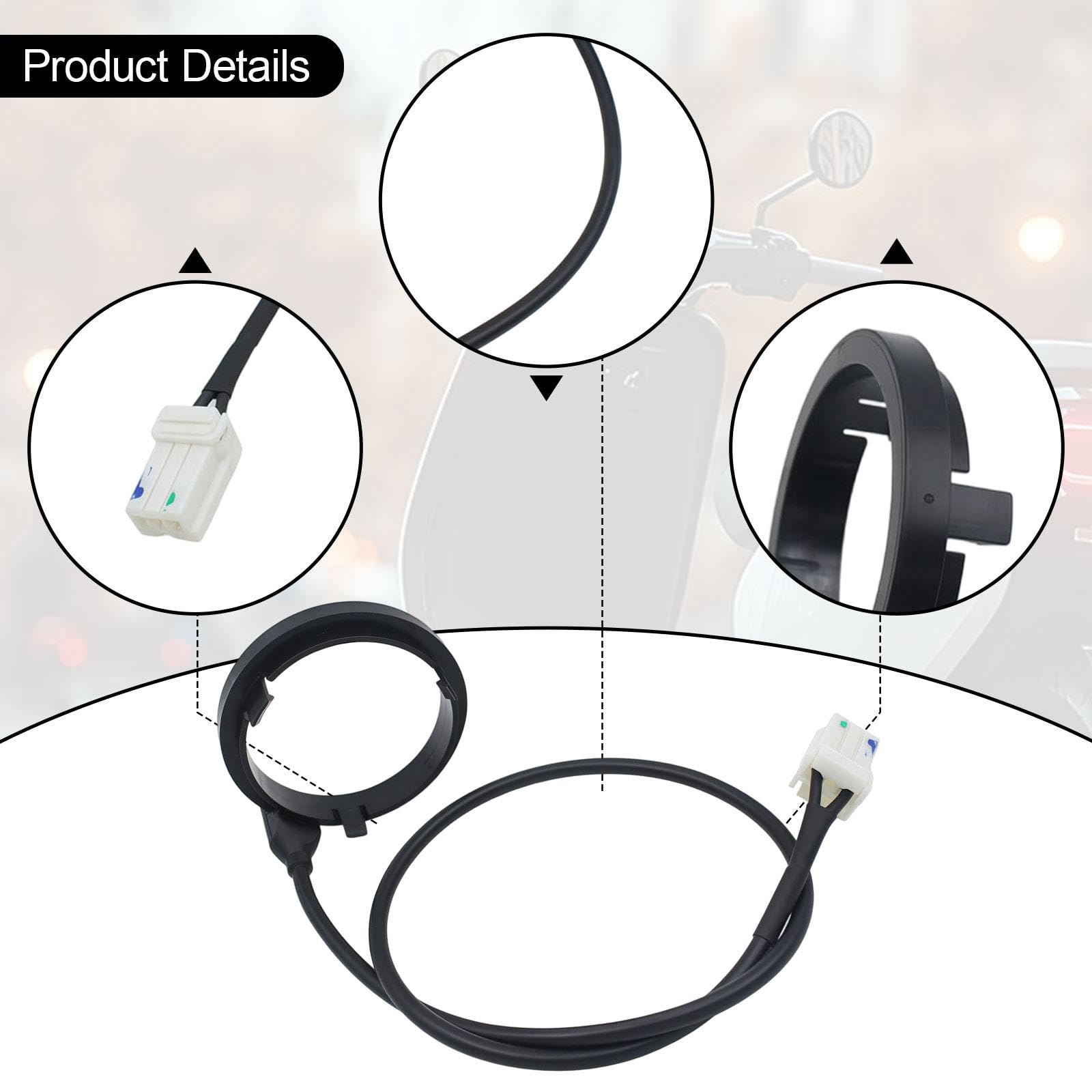 Immobilizer Antenna Anello Induzione Chiave Lettore Avviamento Sostituzione Componenti Scooter Materiale PP Adatto per Motocicli Uso Quotidiano