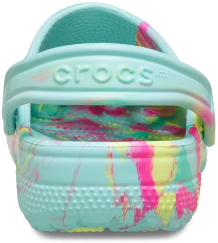 Image of Crocs Unisex-Child Classic Watercolor Marbled Clog