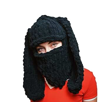 帽子 CFIERCE Rabbit SkullPrinted KnittedHat 帽子 CFIERCE Rabbit SkullPrinted KnittedHat CFIERCE] Rabbit