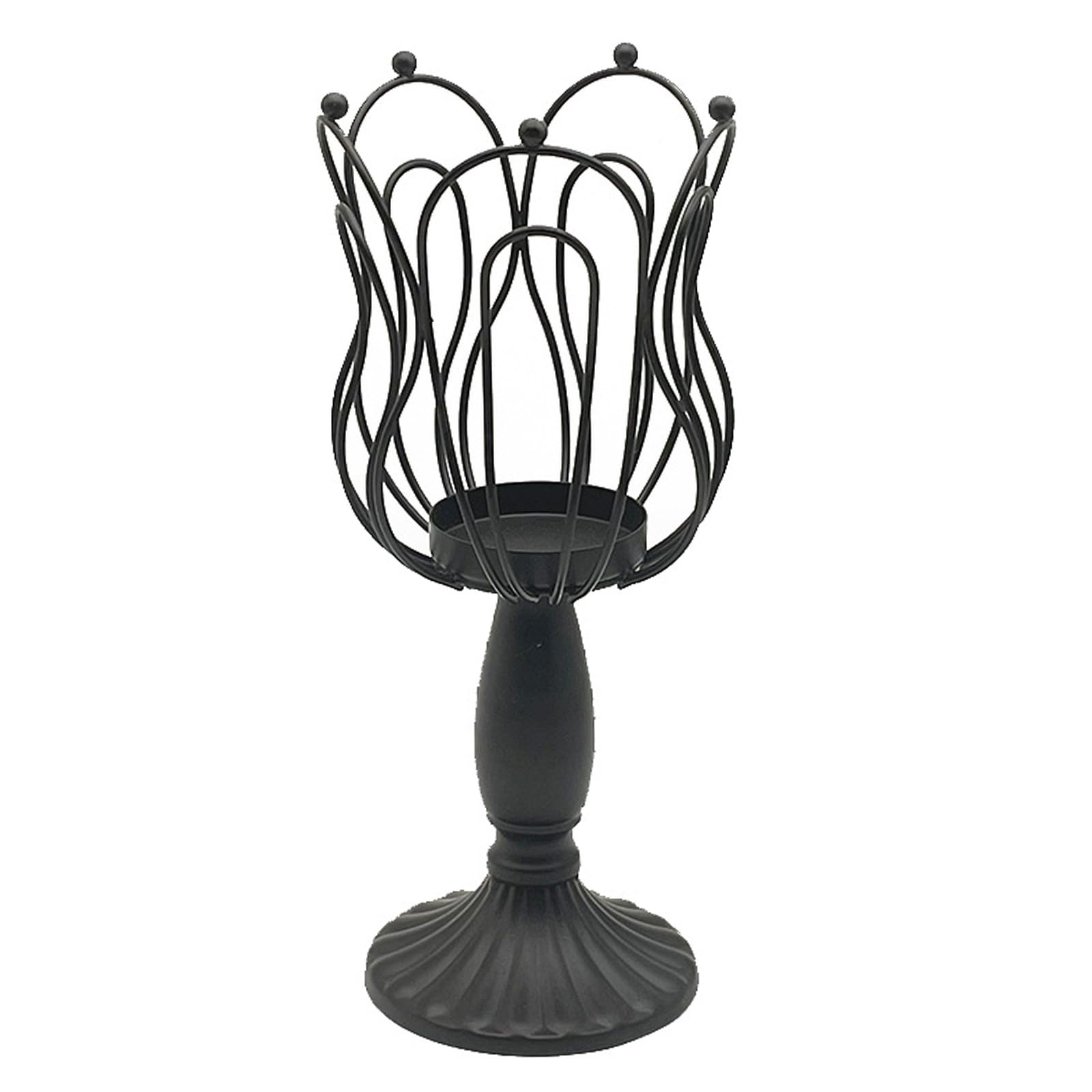 Yhplxyuus Shape Holder Hollow Out Metal Tealight Stand Iron Candlestick for Table Centerpieces Wedding Decors Iron Candlestick