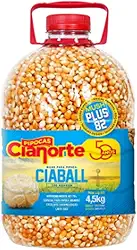 Milho Ciaball Plus 82 Mushroom para Pipoca Doce Gourmet 4,5kg Cianorte, Milho para pipoca tipo mushroom com alto rendimento, pipoca grande, pipoca gourmet redonda