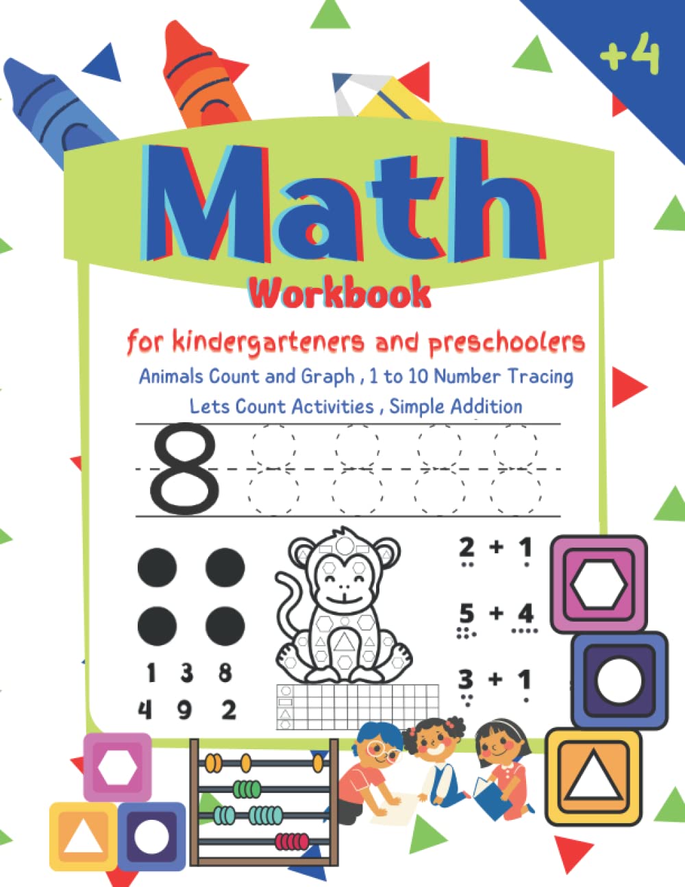 Buy Math Workbook For Kindergarteners Animals Count and Graph