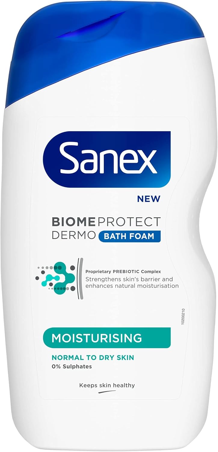 Sanex Bath Foam Dermo Moisturising 450ml Amazon.co.uk Beauty