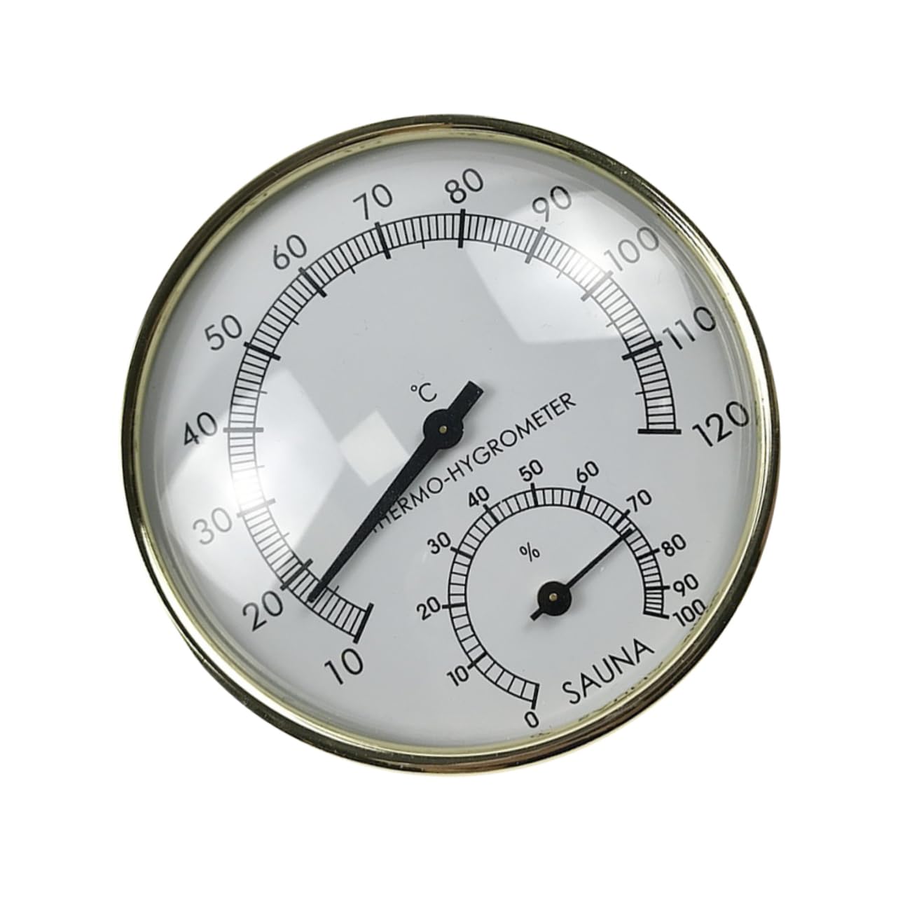 Hemobllo 3pezzi Termometro Igrometro Analogico per Sauna Misuratore di umidità e Temperatura e Facile da Leggere Strumento Multifunzionale per Ambienti Interni e Terrari Design Moderno con