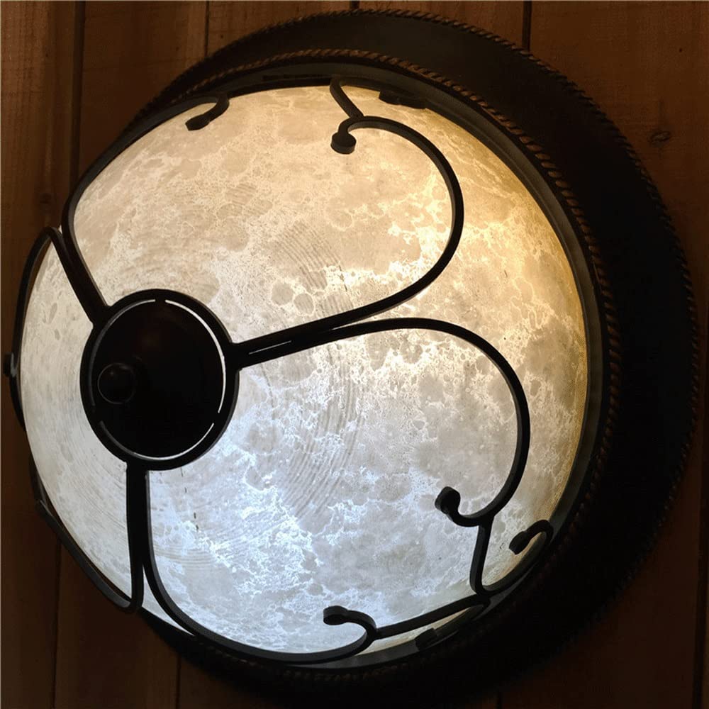 Amerykańska rustykalna lampa sufitowa okrągła do montażu podtynkowego w pobliżu lampy sufitowej Nowoczesne oświetlenie sufitowe do salonu w sypialni(3-Lights)