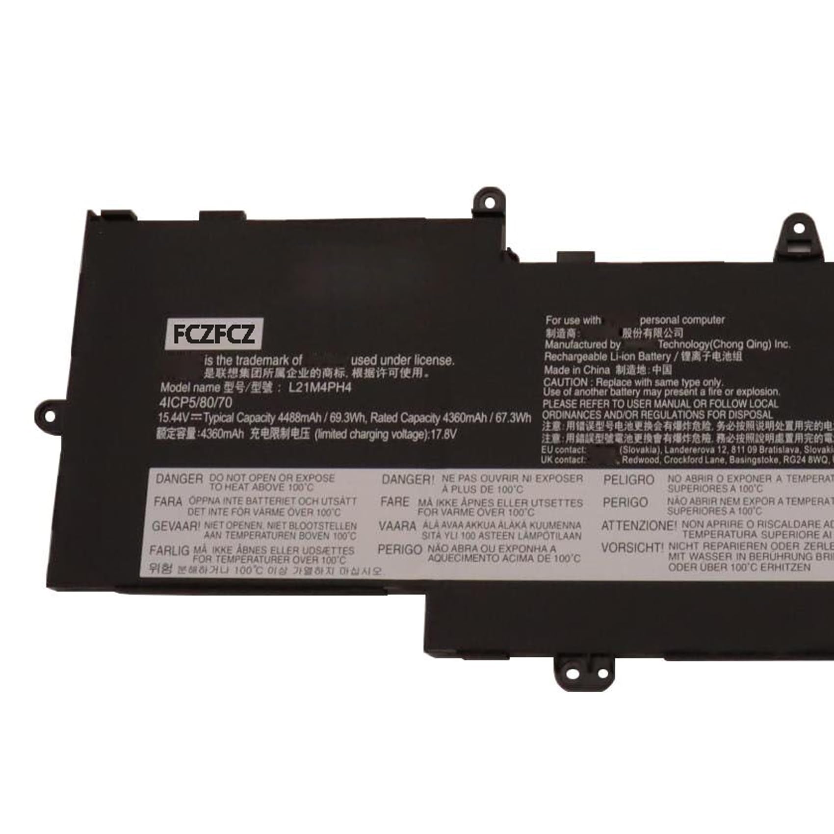 Amazon.com: FCZFCZ L21M4PH4 Battery 69.3Wh 4488mAh Replacement for