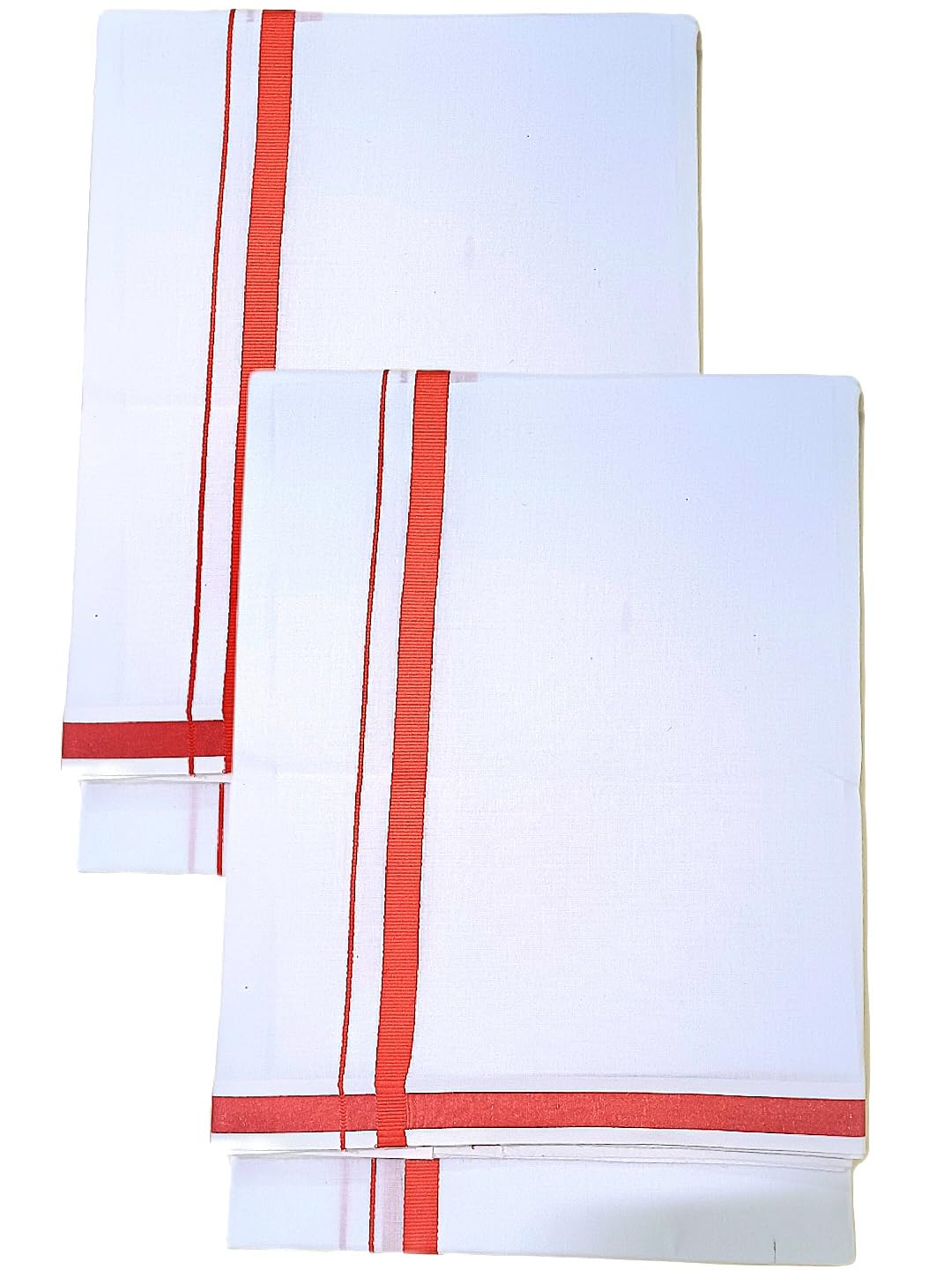 STAR Cotton WHITE DHOTIES 2METERS, 2PC-image-41