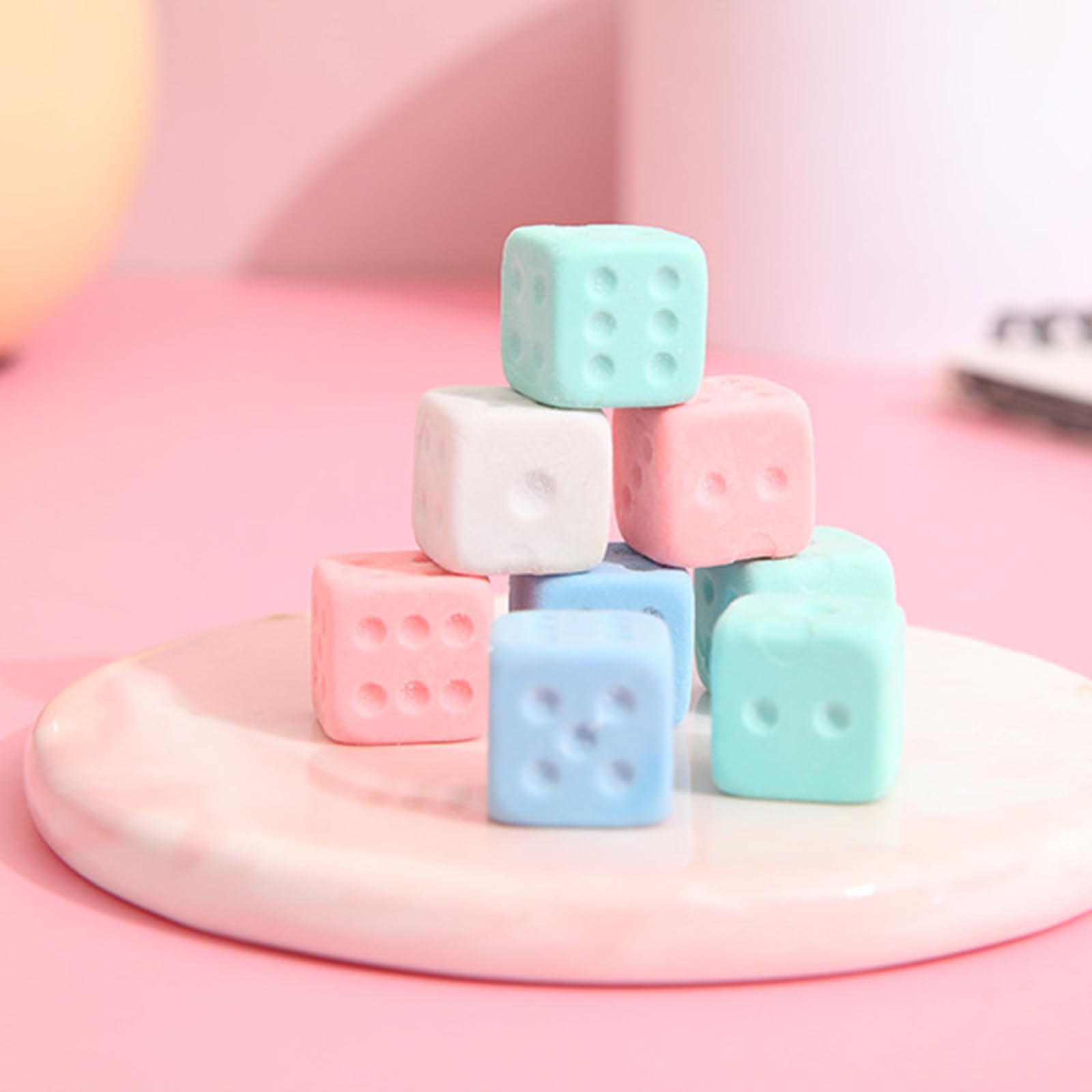 サイコロみたいな消しゴム Amazon | 6PC かわいい立方体消しゴムカラフルなサイコロ