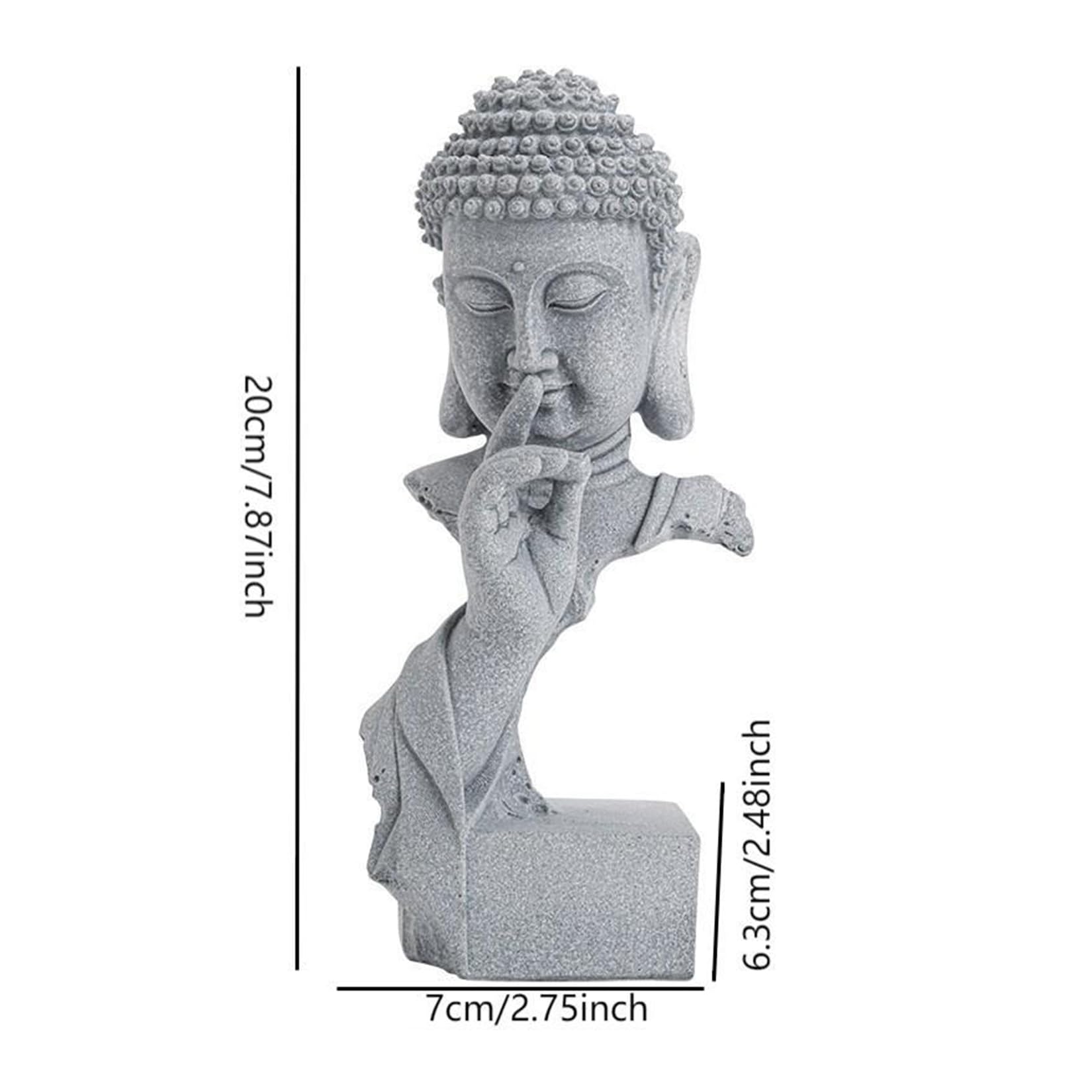 Figurine Bouddha Style Zen décorative Créez Une atmosphère Bouddha spirituelle Utilisable pour Statue Decoration Interieur Bouddha Exterieur Jardin etc(A)