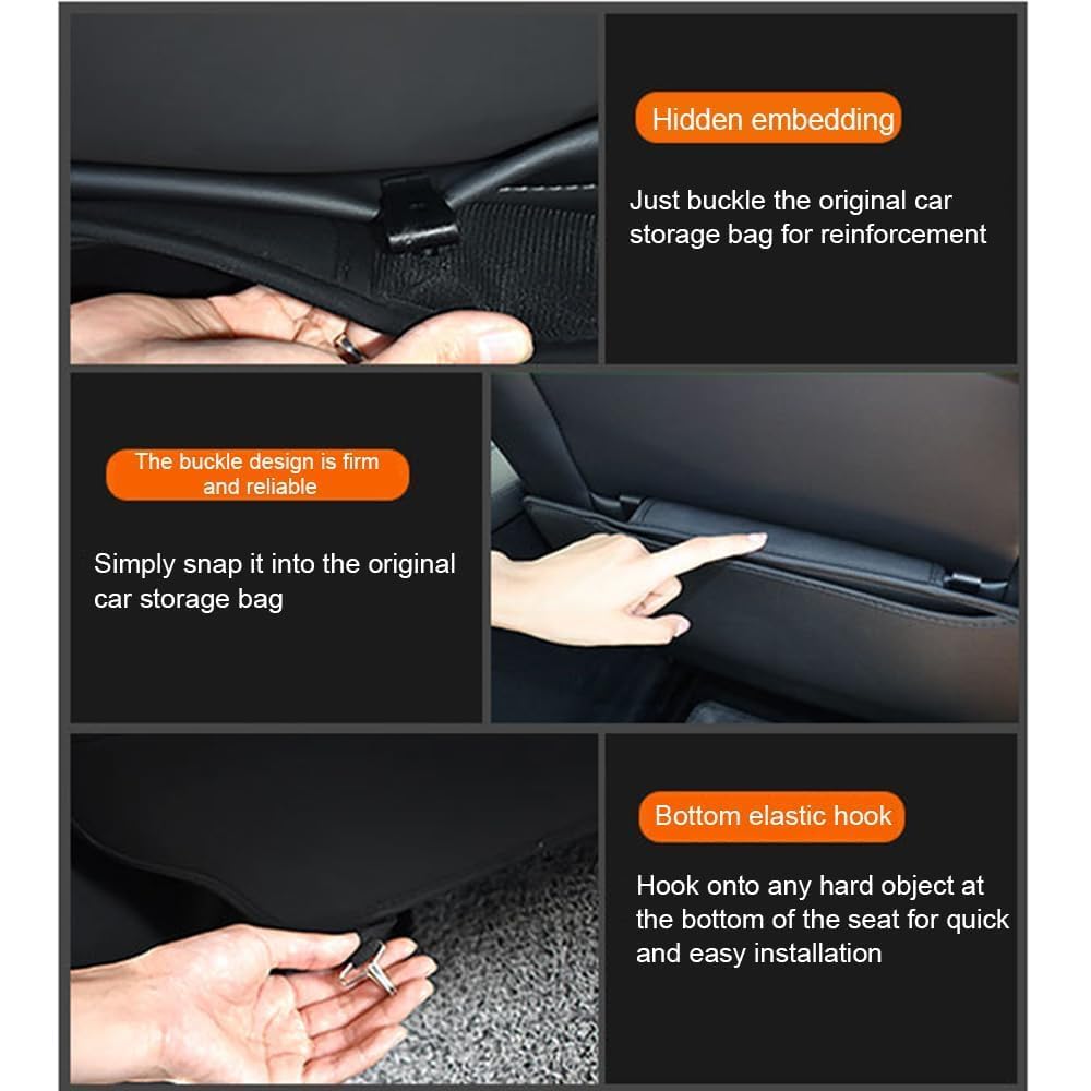 2 Stück Auto Rücksitz Anti Kick Pad für Buick GL6 GL8, Wasserdicht Leder Rückenlehne Anti-Kick Pads Autositz RüCkenschutz Mit Taschen Sitzschutz Autositzschutz,Coffee