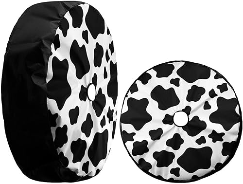 Miniatura 3 de Foruidea Funda de repuesto con estampado de vaca blanca con orificio de cámara de respaldo, para remolque, RV, SUV y muchos vehículos, 18 pulgadas