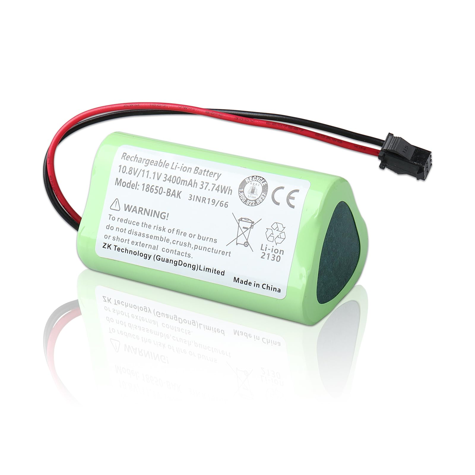 Bateria 3400 mAh, kompatybilna z Vactidy T6 T7 T8, Vactidy LS001-02, Lefant M501, Ecovac CEN330 CEN331, Cecotec Conga Slim 890 Robot odkurzający [10,8 V/37,74Wh]