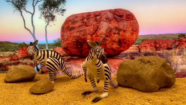 Amazon.com: Randimals Zebra Style Kangaroo Figurine Toy 5