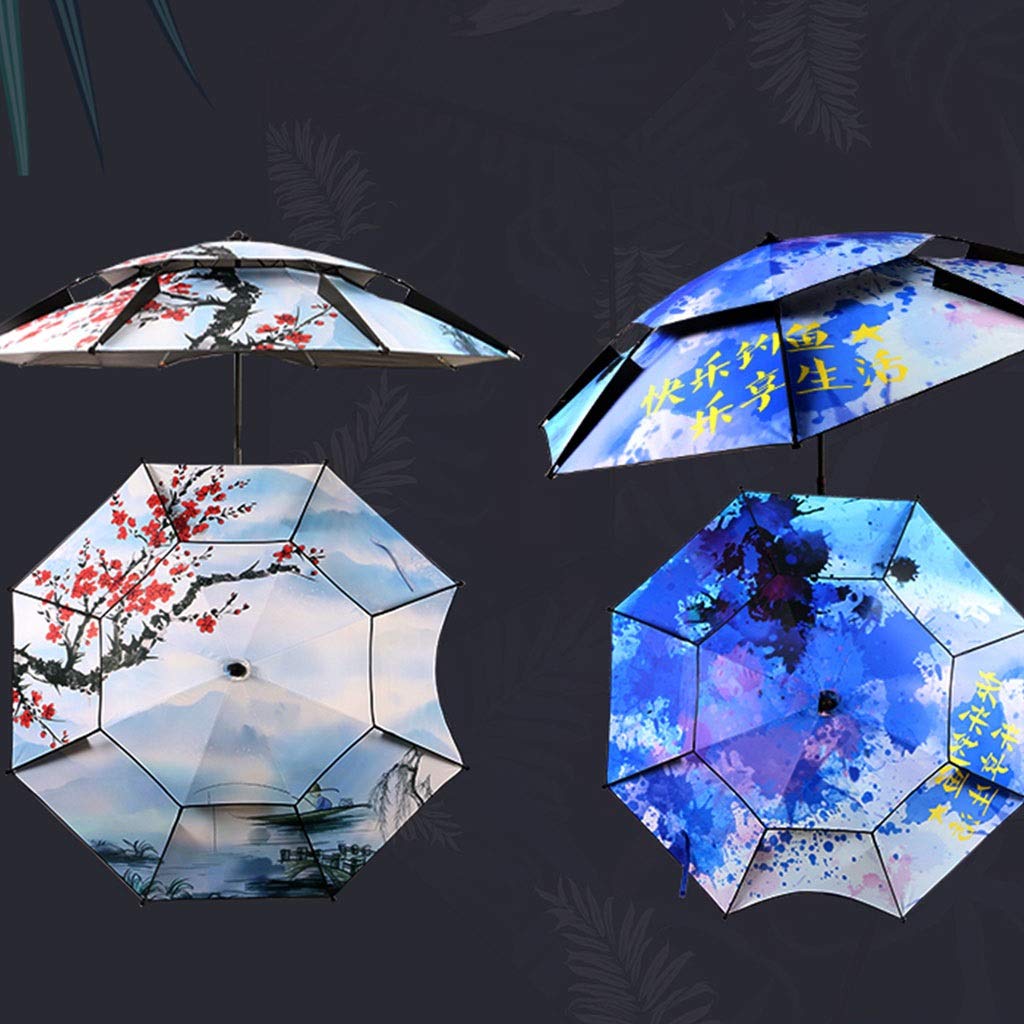 Parasol wędkarski z nadrukiem cyfrowym/wzmocnienia/deszcz filtr przeciwsłoneczny/osłona przeciwsłoneczna/na zewnątrz/wędkarstwo/duży parasol wędkarski parasol wędkarski, c, 2.0M