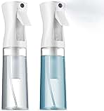 2 Pack Continuous Spray Bottles - Ultra Fine Mist Sprayer | Water Spray Bottle For Hair Mister Spray Bottle | Hair Spray Bottles For Hairstyling, Cleaning, Salons - 2pk 6.8 OZ / 200 ML