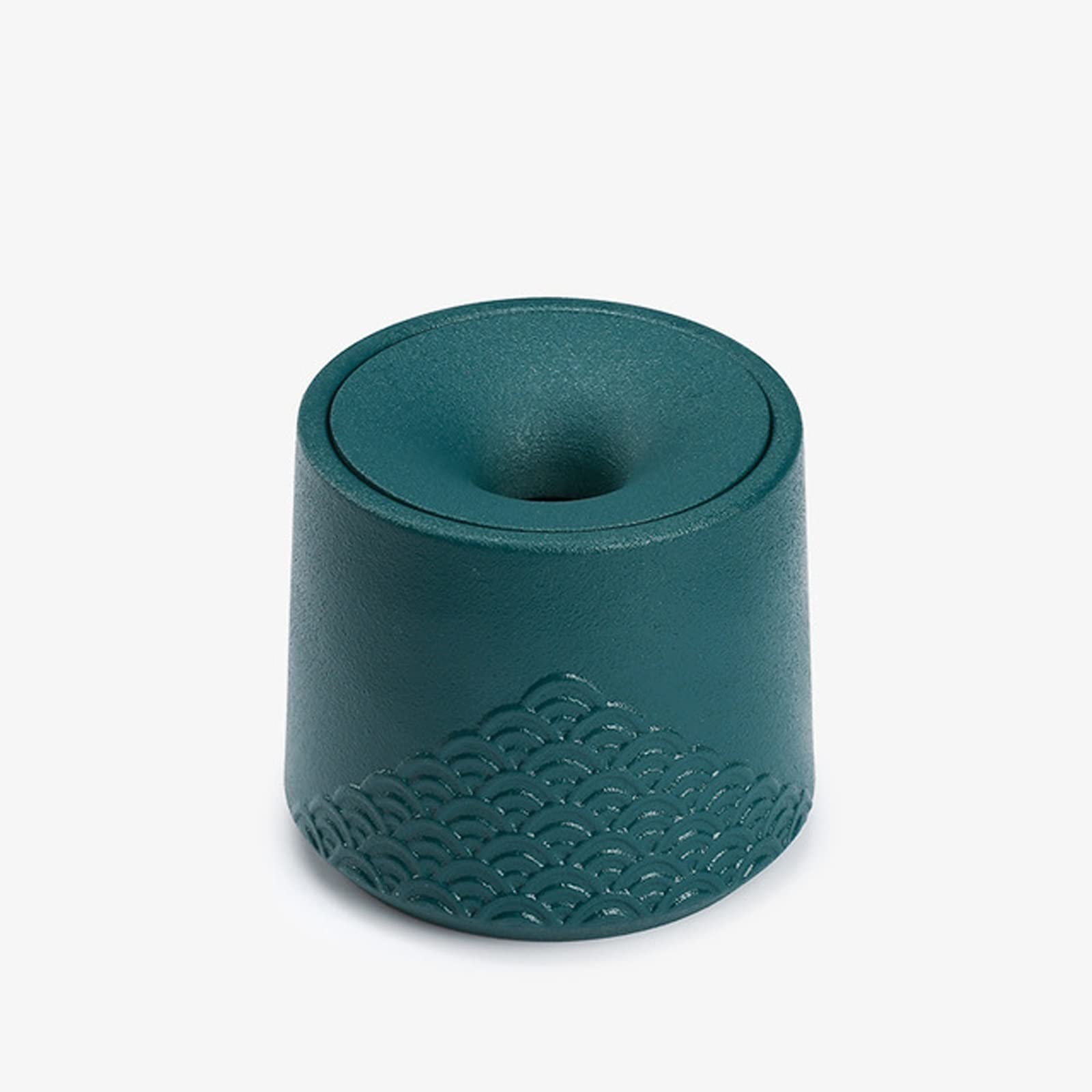 ashtray， 3-in-1 Ashtrays Flowerpot Tea Matters,Windproof Ceramic Ash Tray with Funnel Lid(Green)