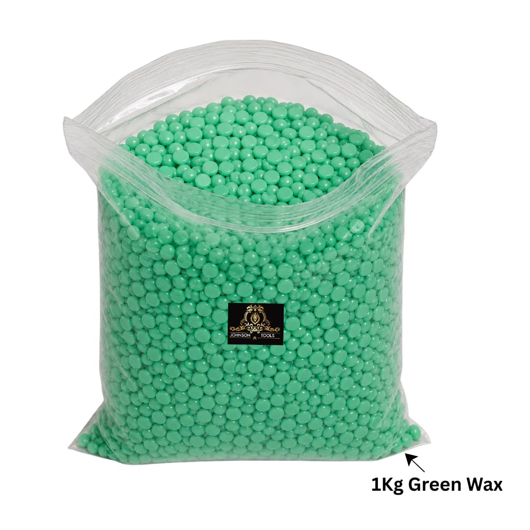 Johnson Tools Green Injection lost Casting Wax Pearls 1kg (2.20) for Casting Gold, Silver, Brass, Copper metal Jewellery