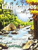 Landscapes Coloring Book: Stress Relieving Designs for Adults Relaxation 1945710802 Book Cover
