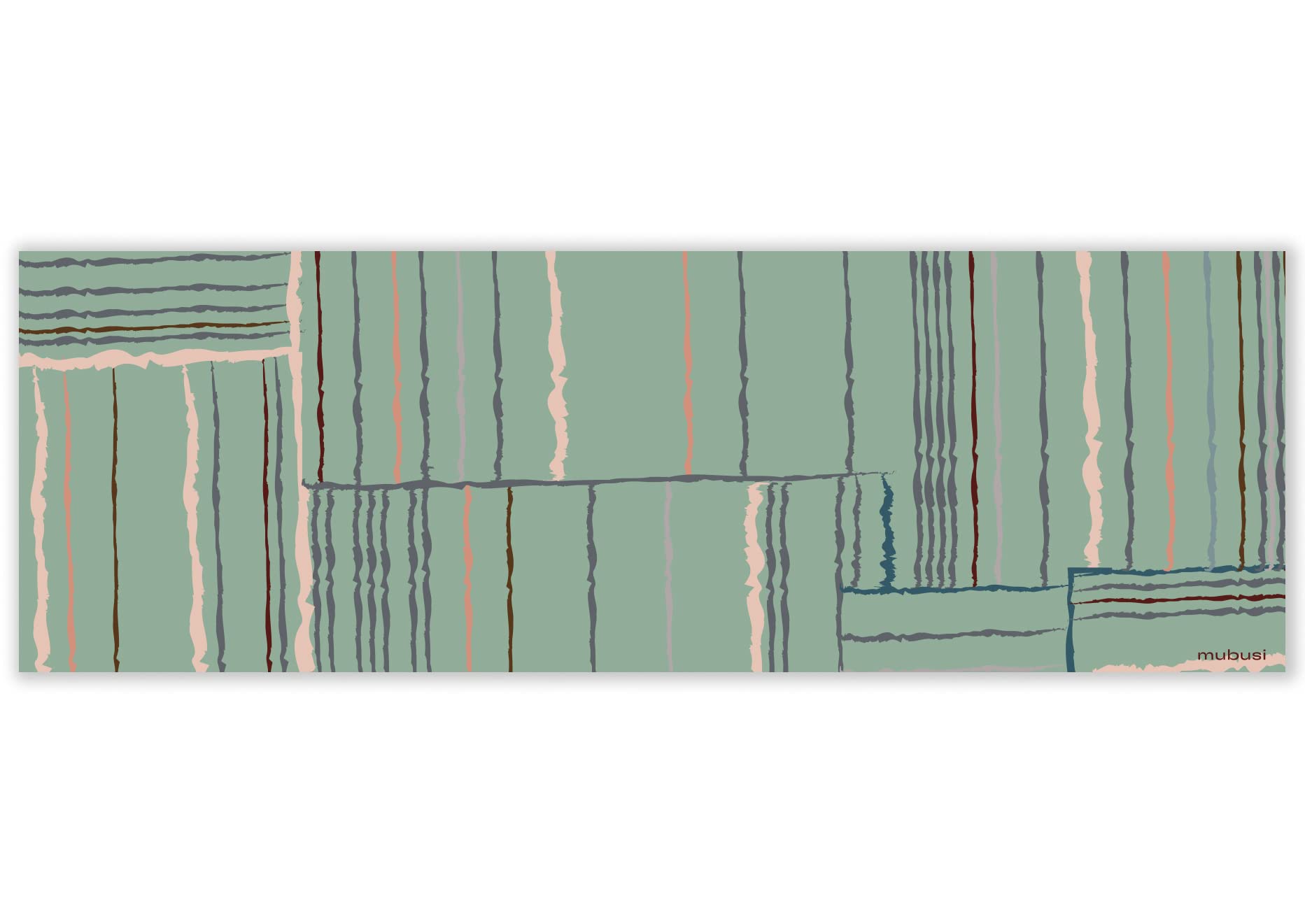 mubusi Alfombra Vinílica Cocina Salón - Varios Tamaños - (Tela Verde 40x120 cm)