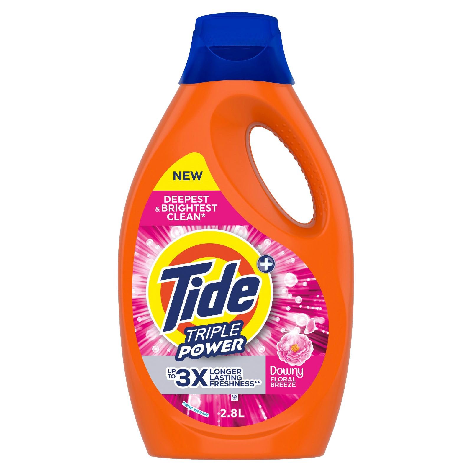 TideTriple Power with a Touch of Downy Floral Breeze Liquid Detergent 2.8L