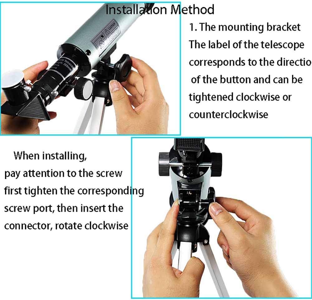 Space Astronomical Refractor Telescope with Adjustable Tripod, Monocular Telescopes for Astronomy Beginners, Educational