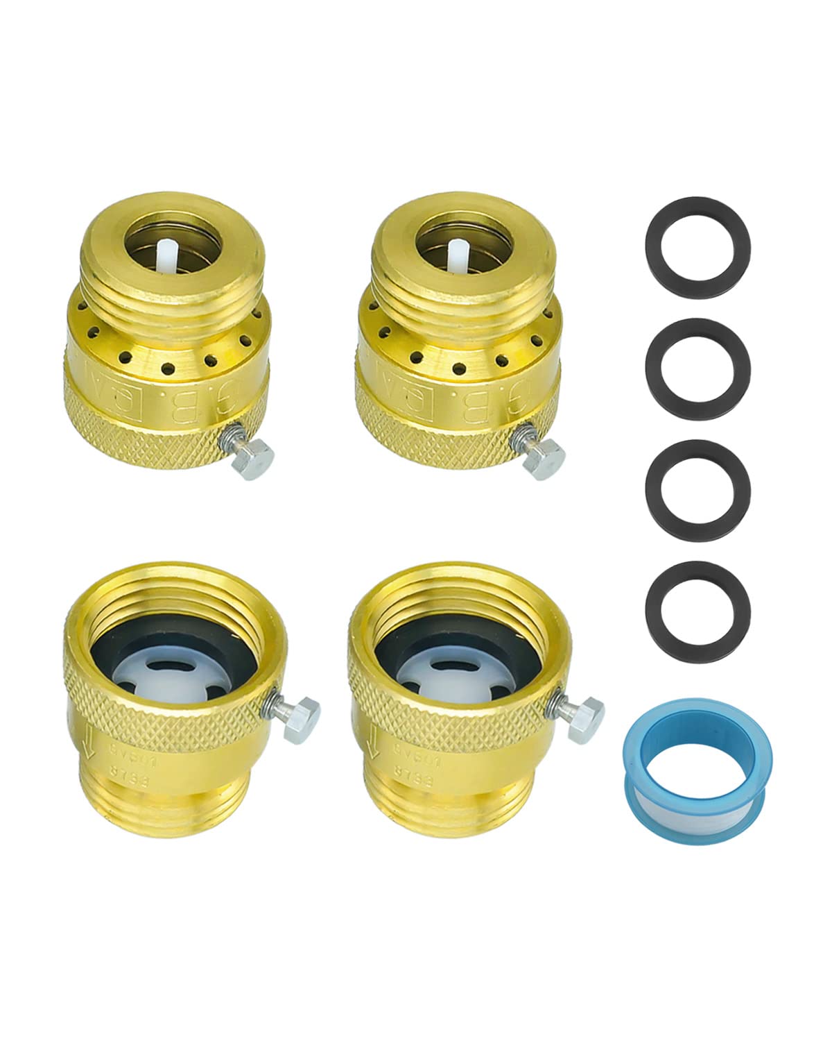 Buy EMIHO Anti Siphon Valve, Hose Bib Vacuum Breakers Set, 3/4 Inch GHT