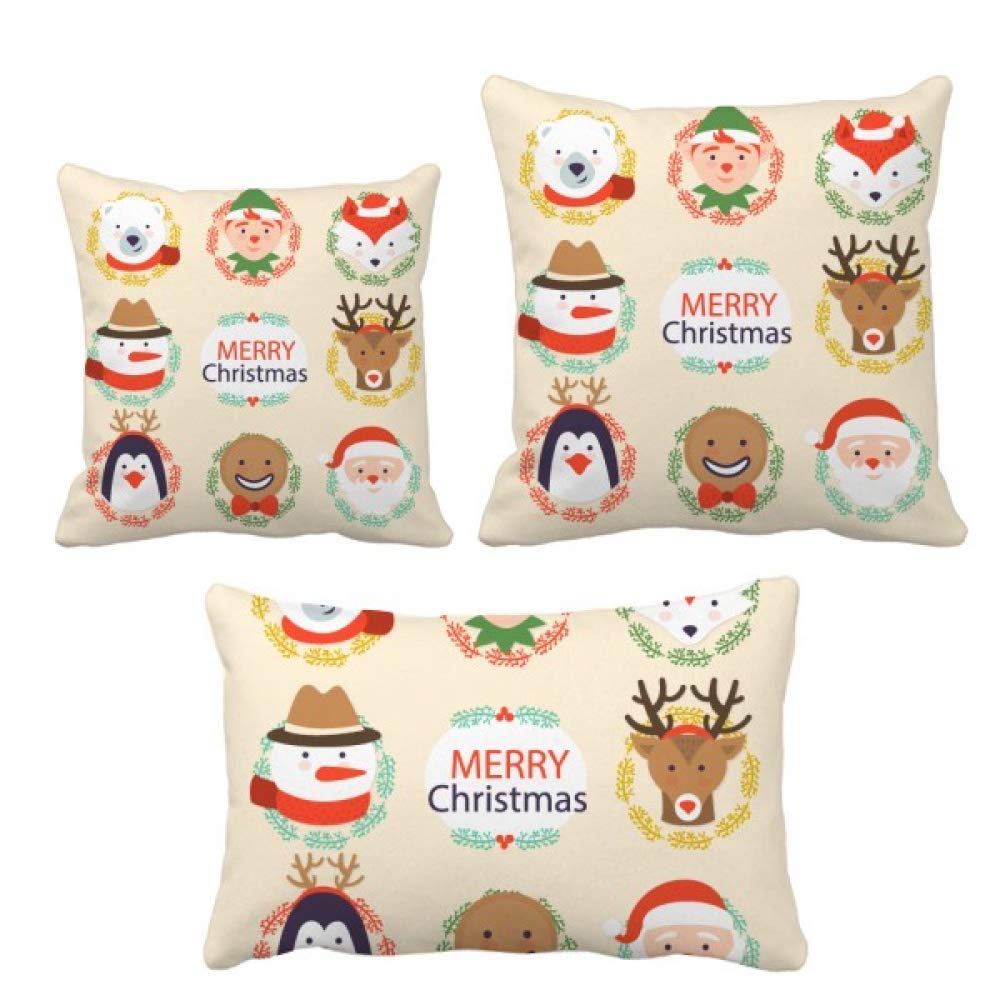 Coussin Frosty Festival Noël : l'ensemble déco idéal à offrir en cadeau pour embellir un sofa