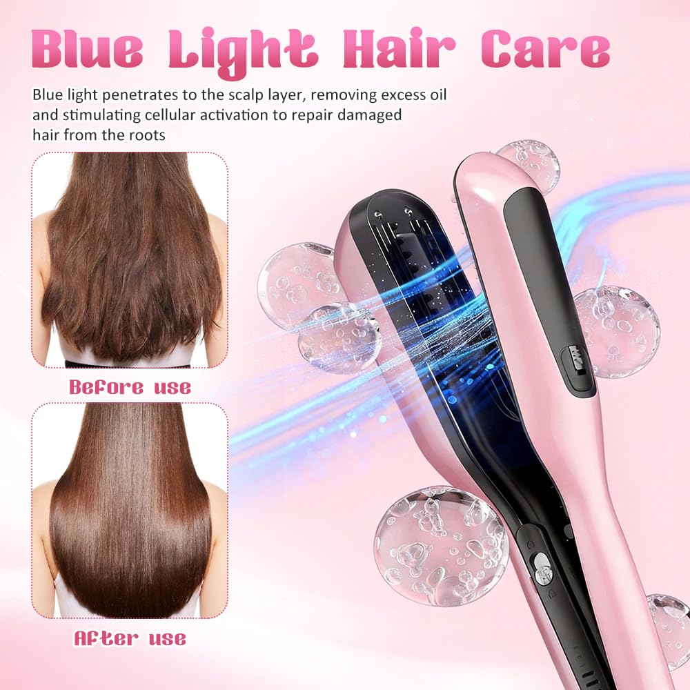 Spliss Entferner Gerät, Mini Kabelloser Haarschneider mit Spliss, Spliss Trimmer mit LED Anzeige, Tragbarer Split Ends Hair Trimmer, Splissentferner für Haare mit Negativ Lonen Haarpflege