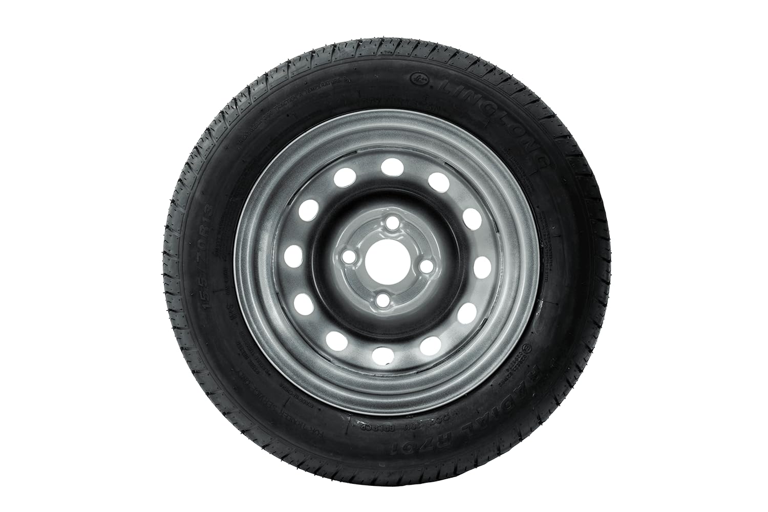 UNITRAILER Set di ruote per rimorchio 155/70 R13 LINGLONG con cerchi in acciaio